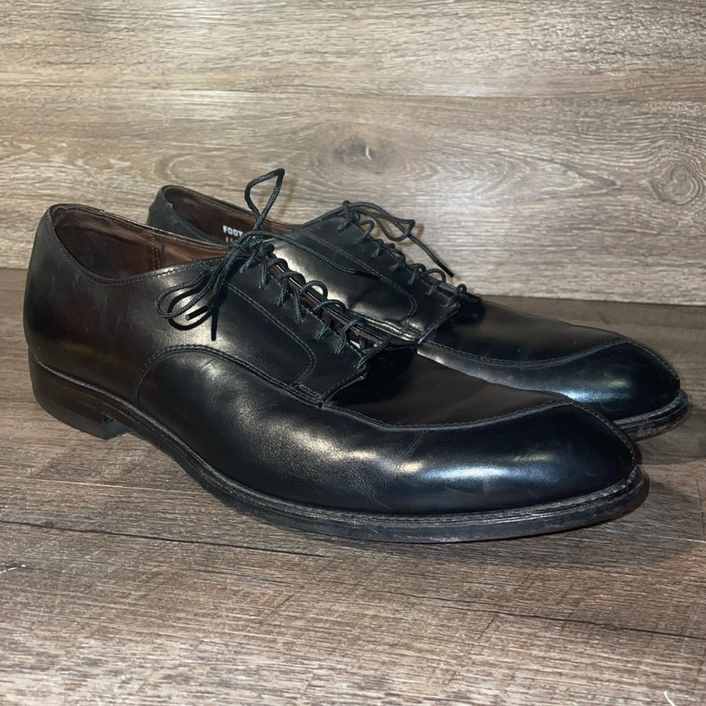 Foot-So-Port Men's Size 14.5 B / AA Lace-Up Dress Shoes Black EUC Made USA